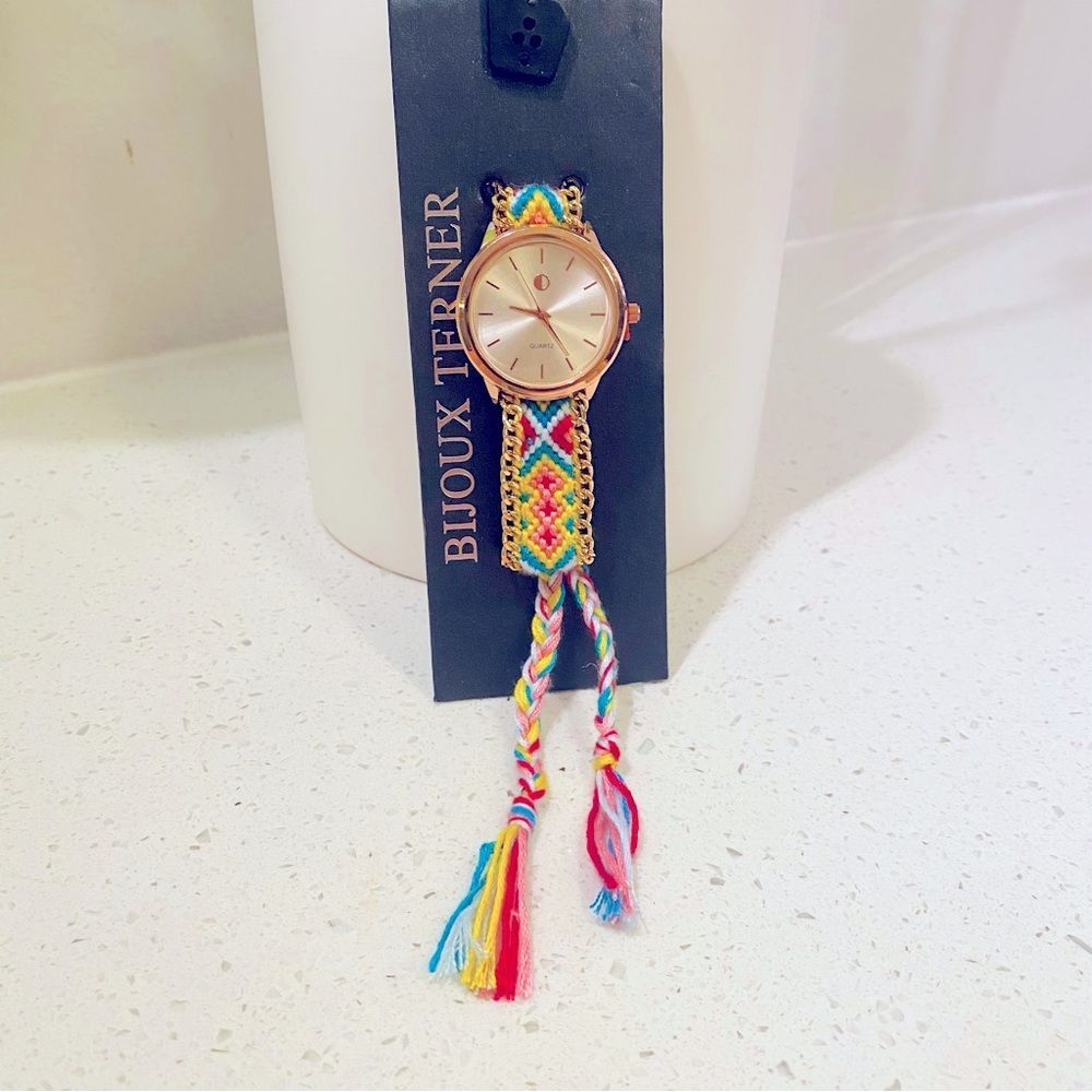 Rose gold Bohemian watch